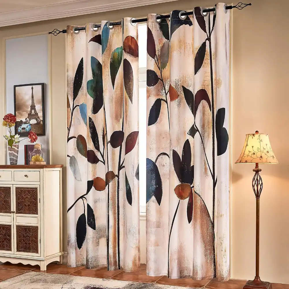Cortinas decorativas a medida en Madrid – ESSCREEN Cortinas decorativas a medida instaladas en vivienda de Madrid con tejidos de alta calidad