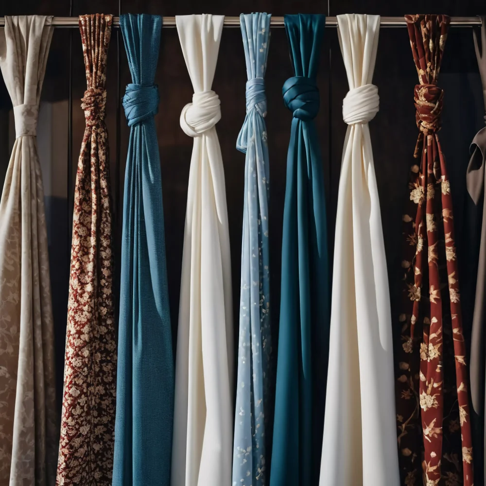 Tejidos y acabados para cortinas y estores – ESSCREEN Madrid Muestrario de tejidos y acabados para cortinas y estores con opciones decorativas y técnicas en Madrid